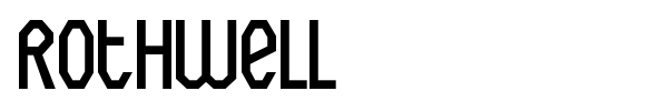 Rothwell font preview